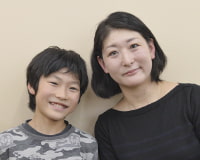 親子の写真